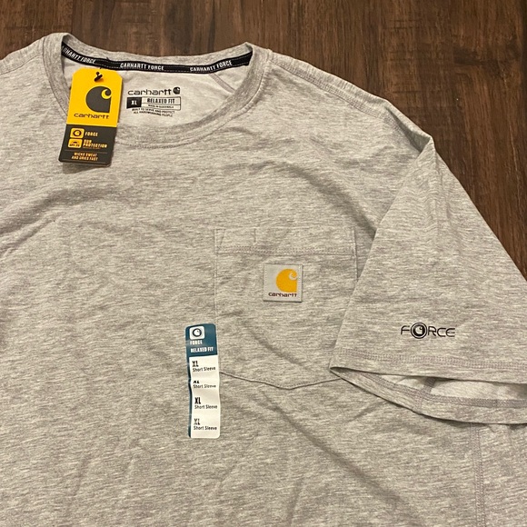 NWT | Carhartt • Men's Heather Gray Short Sleeve Tee - Picture 4 of 4